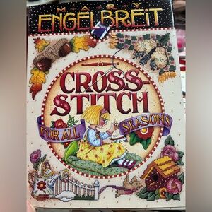 Mary Engelbreit Cross Stitch Book with Colorful Design